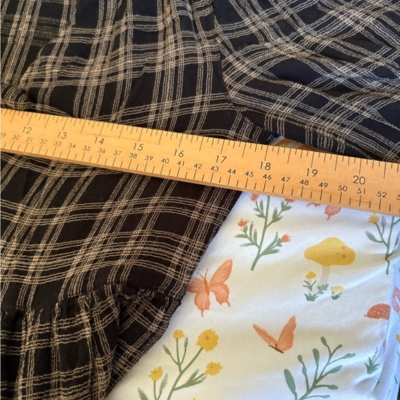 Urban Outfitters check tiered mini dress oversized long sleeve size small - Picture 10 of 12